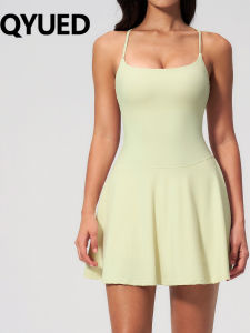 Crossed Strap Anti-Exposure Sports Dress