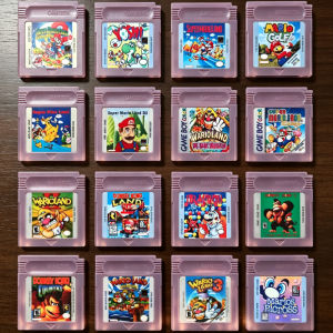 Bandai | Vintage Game Cartridge Classic Wario Donkey Kong Yoshi Series GB GBC Game Card Retro Handheld Game Console Game Cards Gift