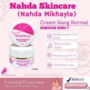 CREAM SIANG ACNE dan NORMAL NAHDA SKINCARE 100% ORIGINAL