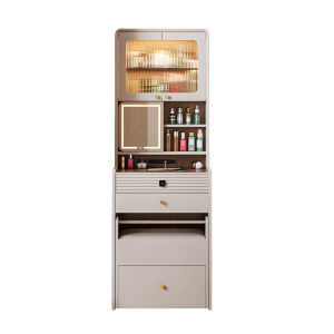 ZUNTONGGE | Storage Multifunctional Makeup Vanity with Rolling Stool