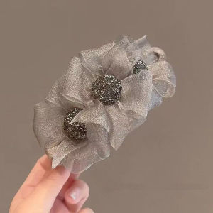 คลิปผมรูปฉลามสไตล์เกาหลีขนาดใหญ่พร้อมโบว์ผีเสื้อ หมวกทรงกลม ที่หนีบผมสไตล์ใหม่ ที่หนีบผมสไตล์ญี่ปุ่น รุ่นฤดูใบไม้ผลิ 2025