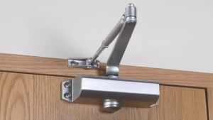 Easy Install Gate Close 55-187 lbs Auto Door Closer 3 Spring Hydraulic Fireproof Anti-theft Solid Black Doors Slam