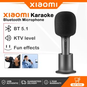 Xiaomi Mijia Karaoke Microphone Wireless Microphone Bluetooth 5.1 K Song Mike Portable Mikrofon Stereo Sound 2500mAh for TV PC Laptop 无线麦克风