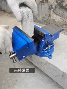 Bench Vise 360° Swivel Base Original Heavy Duty Bench Vise with Anvil 3" 8" (Optional) Heavy Duty Bench Vise with Anvil Clamp Woodworking Fixture Clamp Metal Pipe