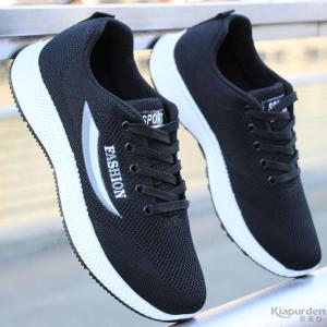 Mens Breathable Sports Shoes Soft Bottom Casual Work Shoes Mesh Shoes All-Match Trendy Anti-Slip Slip-On Shoes