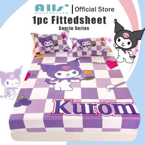 Fitted Bed Sheet Sanrio Kuromi Hello Kitty Fittedsheet Single Bed Sheet Queen Bed Cover King Mattress Protector