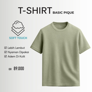 Aerostreet T Shirt Pique Abner Sage Green Kaos T Shirt KBAAA