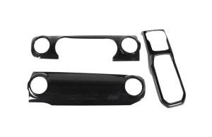 Center Console Gear Shift Cup Holder Panel Trim Cover for Jeep Wrangler JL 4x4 2018-2025 Carbon Fiber Interior Accessories ABS
