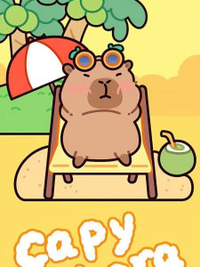 KAYOU | Lovely Cartoon Yellow Capybara 5D DIY Full Round Diamond Painting Home Living Room Bedroom Bar Aesthetic Decoration Childs Gift