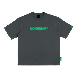 เสื้อยืดคอกลมแขนสั้นทรงหลวม MMLAB KOHIBEAR สีพื้น เสื้อยืดผู้ชาย ทรงหลวม ฤดูร้อน 2023 คอลเลกชันใหม่ ใส่สบาย ลำลอง