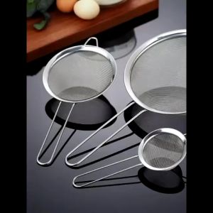 Saringan Minyak Stainless Steel 3 Macam Kecil - Sedang - Besar