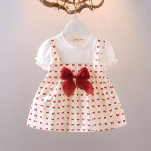 JIFANPAUL | New Summer Girl Floral Short Sleeve Princess Thin Dress