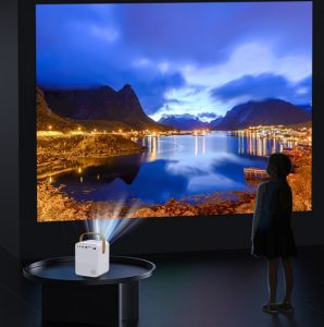 C3P50 LED Multimedia Portable Video Projector with Tripod Stand 210cm Suitable For Home School and Office