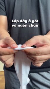 Combo 10 đôi vớ cổ thấp nam nữ GOMTAT chất liệu cotton hút ẩm khử mùi có đệm xù êm chân - STA-5009-NGAN-CB10