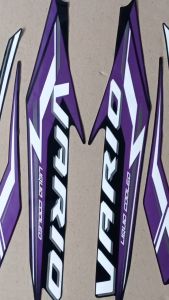 Striping sticker List Motor Honda Vario CBS 125 2024 Hitam Ungu variasi List Motor