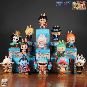 YF AM THE MONSTERS×ONE PIECE Labubu Monkey D. Luffy Series Action Figure Blind Box Ornament Collections MA FY