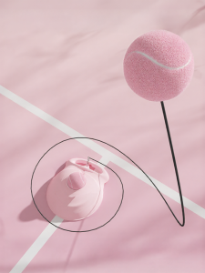 INRT | Beginner Suitable Tennis Trainer Pink