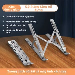 Piple | Giá Đỡ Laptop Chỉnh ĐượC Nhôm với Tản Nhiệt và Hỗ Trợ Cổ