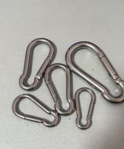 1pc Spring Hook Quick Link Spring Snap Carabiner M4 M5 M6 M8 M10 304 Stainless Steel Lock Ring Hook Climbing Safety Buckle