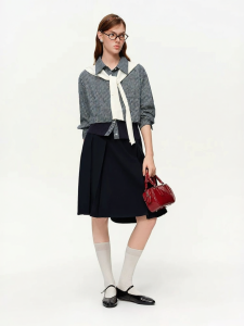 DUSHU | Inspiration Two-Tone Ribbed Stitched Three-Color Shirt