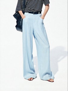 MO&Co. | New Summer Flax Soft Drape Loose Wide Leg Casual Pants
