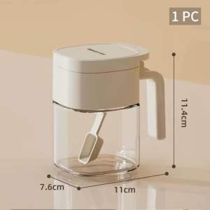 Seasoning Container Seasoning Dispenser Kitchen Household Airtight Seasoning Jars Salt Shaker Pepper Spice Storage