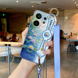 Lotus Sleep Phone Case Silicone Crossbody Womens Full Cover Vivos30 S30Pro New Oil Painting S20 Fresh S20pro Personality Female Vivos19