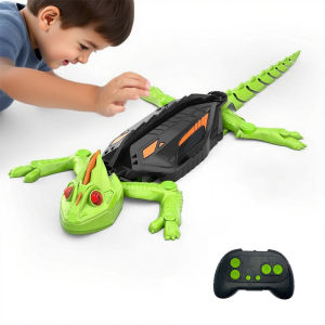 RC Wall Crawler Gecko Rechargeable Remote Control Cockroach Robot Kids Toys Climbs up Walls for Prank Toys Games Halloween gift