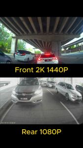 Universal Car Recorder 1440p(2K)+1080P Rear Dual-Channel Night Vision Car Dash Cam Bulit-in WIFI APP connection Easy install App control