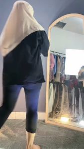 Setelan Wanita Dewasa Viral Terbaru Kombinasi Cargo Baju Kaos Garis Stripe Salur Basic Saku Depan