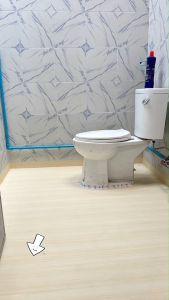 ขนาด60cm*3มตร สติกเกอร์ติดพื้น วอลเปเปอร์ติดพื้น พื้นในบ้าน พื้นห้องน้ำ มีกาวในตัว สติ๊กเกอร์กันน้ำ