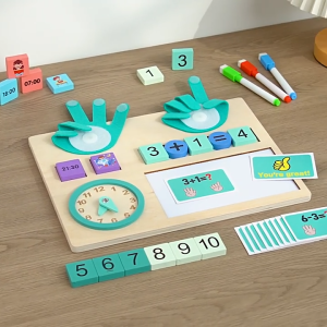 Montessori Math Toys for Kids Preschool Addition and Subtraction Learning Board