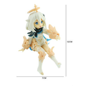 Bandai | Genshin Impact Paimon Genshin Impact Klee Anime Action Figure Instant Noodle Pressure PVC Toy Collector Model Gift
