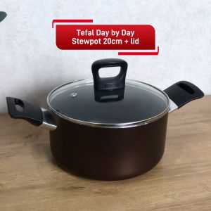 Tefal Day by Day Stewpot 20cm+ lid - Panci Wajan Penggorengan Panci Aluminium Anti Lengket Wajan Induction Ready Panci Untuk Kompor Gas Dan Induksi - Lazada
