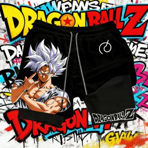 Dragon Ball Ultra Instinct Goku Shorts 2026 Summer Double-Layer Quick Dry Mens Fitness Running Loose Plus Size Fashion Y2k