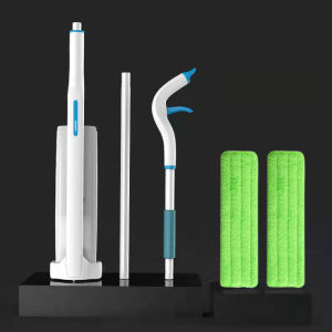 Baojiajie P12 Self-Watering Spray Mop No Hand Wash Flat Mop P22 Filter Water Damp Mop for Wooden Floor High Absorbency One Pass Clean