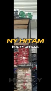 HOCKY Jaket Varsity Hitam Baseball Pria Wanita Full Bordir Premium Distro Kece Terbaru