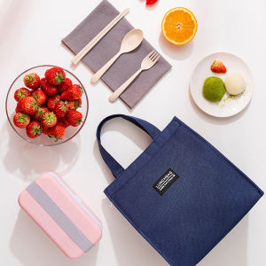 Homy Portable Lunch Bag Food Storage Bag Thermal Insulated Lunch Bag Drinks Contanier for Women Kids Men Breakfast Lunch Picnic Tote Bag Waterproof Large Capacity