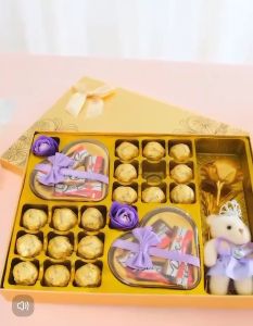 Fasimiyu 💗💗ของขวัญวาเลนไทน์ ช็อคโกแลต ใส่ในกล่องของขวัญ chocolate gift set ช็อคโกแลตวาเลนไทน์ ขนมปีใหม่ ของขวัญวันวาเลนไทน์สําหรับครู/ให้แฟน ของขวัญวันเกิด ช็อคโกแลตวันเกิด