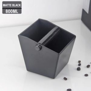 800ml ABS Coffee Grounds Bucket Espresso Knock Box Dump Bin for Coffee Residue with Removable Knock Baristas Machine Accessories