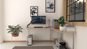 Monitor Arm Desktop Mount Bracket 13"-32" Bearing Multi-Direction Adjustable Computer stand