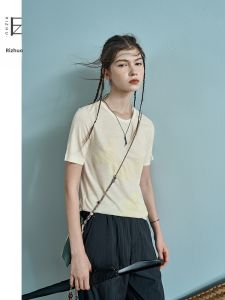 Comfortable Print Womens Wool T-Shirt
