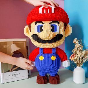 New Year Small Particles Building Blocks Assembly Intelligence Toy Gift for Boys And Girls Mario Puzzle Toy Block Building