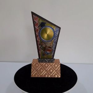 Songket EP730 Wooden Trophy (HADIAH SUKAN DAN HADIAH ANUGERAH CEMERLANG) TROPHY Plak cenderahati.