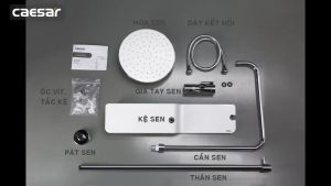 Cây sen tắm đứng nóng lạnh chính hãng Caesar BS127