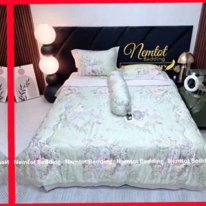 🕎LYOCELL 120S🕎 Bộ Chăn Ga Gối Lyocell 120S Cao Cấp Nằm Thoáng Mát Chần Bông Lông Vũ _ Nemtot Bedding