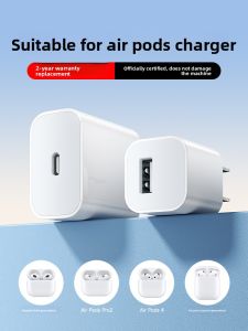 Fast Charging Bluetooth Earphone Charger Head for  AirPods pro Plug 1/2/3/4 Gen PD Wireless 20W Interface Type-C Original 2024 New Safe