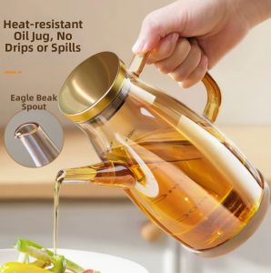 LUTUMEI | Transparent Durable Glass Oil Dispenser