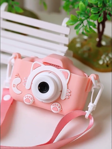 Jojotoy Kamera Anak Mini HD Digital Kamera 1080P Front Rear Dual Cameras 8GB Mainan Anak Hadiah Ulang Tahun