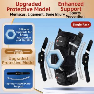 Knee Brace for Meniscus and Ligament Injury Sports Support Joint Compression with Patella Stabilizer and Tendonitis Pain Relief
